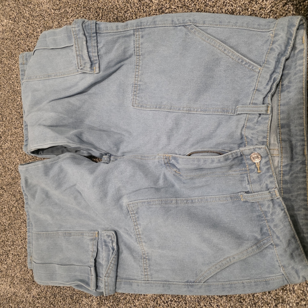 SHEIN Light Blue Denim Shorts